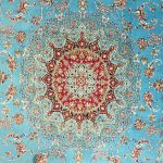 300 x 200cm Persian Blue Kashan Rug - Image 4