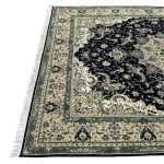 400 × 300cm Large Size Elegant Floral Medallion Dark Navy Rug - Image 5