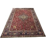 367 x 290cm Hand Knotted Persian Vintage Tabriz Rug - Image 2