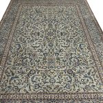 395 x 280cm Rare Hand Knotted Persian Green Kashan All Over Rug - Image 2