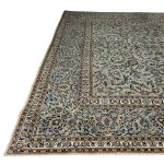 395 x 280cm Rare Hand Knotted Persian Green Kashan All Over Rug - Image 7