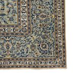 395 x 280cm Rare Hand Knotted Persian Green Kashan All Over Rug - Image 8