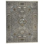 400 × 300cm Large Size Persian Persepolis Design Olive Green Rug