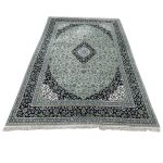 350 x 250cm Persian HandTufted Kashan Design in Olive Green Rug - Image 2