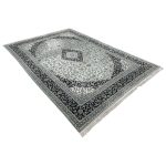 350 x 250cm Persian HandTufted Kashan Design in Olive Green Rug - Image 3