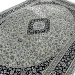 350 x 250cm Persian HandTufted Kashan Design in Olive Green Rug - Image 4