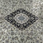 350 x 250cm Persian HandTufted Kashan Design in Olive Green Rug - Image 5