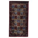 150 x 80cm Red Soft Pile Machine-Woven Bakhtyari Design Rug