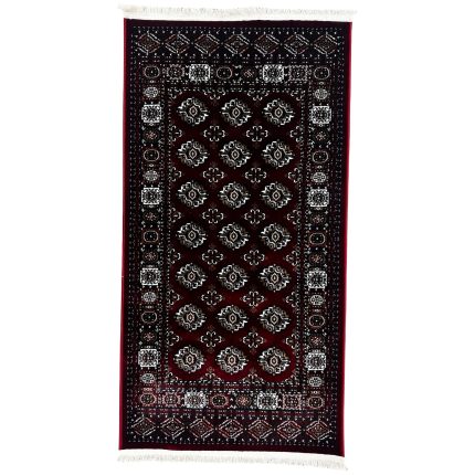 150 x 80cm Turkish Dark Red Bokhara Design Rug