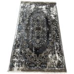 150 x 80cm Grey Persian Vintage Design Machine Made Rug - Image 2