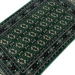 150 x 80cm Bokhara Design Green Machine Made Rug - Image 4