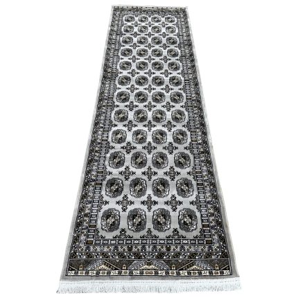 300 x 80 cm Lava Grey Royal Bokhara Runner Rug
