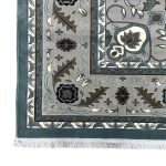 400 x 300 cm Duck Egg Blue Tabriz Floral Medallion Royal Rug - Image 7