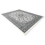 400 x 300 cm Grey & Ivory Persian Floral Medallion Rug - Image 3