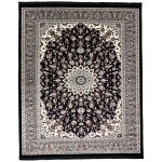 400 x 300 cm Dark Navy Classic Floral Design Rug