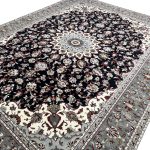 400 x 300 cm Dark Navy Classic Floral Design Rug - Image 4