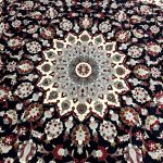 400 x 300 cm Dark Navy Classic Floral Design Rug - Image 5