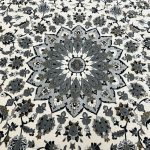 400 x 300 cm Grey & Ivory Persian Floral Medallion Rug - Image 5