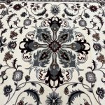 400 x 300 cm Ivory & Grey Tabriz Floral Medallion Royal Rug - Image 5