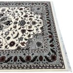 400 x 300 cm Ivory & Grey Tabriz Floral Medallion Royal Rug - Image 6