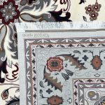 400 x 300 cm Ivory & Grey Tabriz Floral Medallion Royal Rug - Image 7