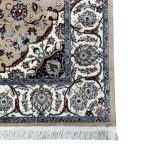 230 x 160cm Beige Iranian Kashan Medallion Design Rug - Image 7