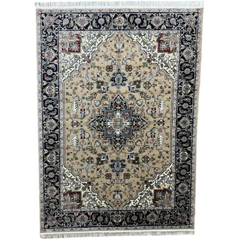 Beige Hariz Design Medallion Rug