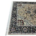 230 x 160cm Beige Hariz Design Medallion Rug - Image 7