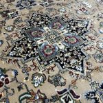230 x 160cm Beige Hariz Design Medallion Rug - Image 5