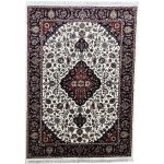 Ivory & Cream Iranian Kashan Medallion Design Rug