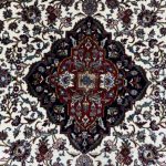 300 x 200cm Cream Iranian Kashan Medallion Design Rug - Image 5