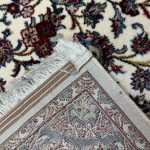 300 x 200cm Cream Iranian Kashan Medallion Design Rug - Image 8