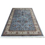 200 x 300cm Sky Blue Iranian Kashan All Over Design Rug - Image 2