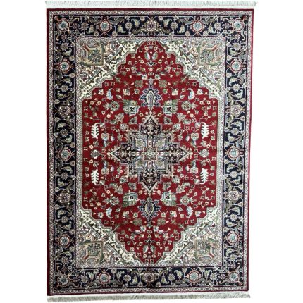 Red Persian Heriz Design Medallion Rug