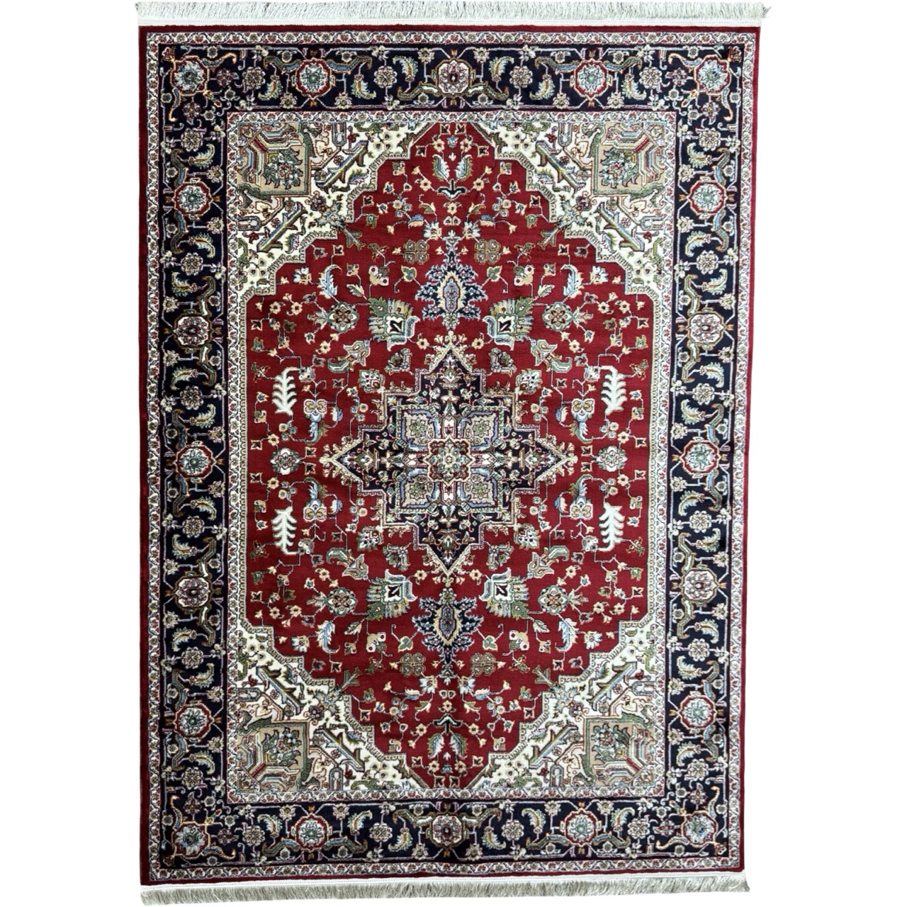 CPT-MUS3_35-Large Red Persian Heriz Design Medallion Rug