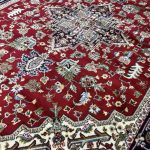 230 x 160 cm Red Heriz Design Medallion Rug - Image 3