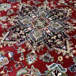 230 x 160 cm Red Heriz Design Medallion Rug - Image 4