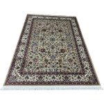 350 x 250cm Beige Iranian Kashan All Over Design Machine Made Rug - Image 2