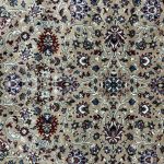 350 x 250cm Beige Iranian Kashan All Over Design Machine Made Rug - Image 6