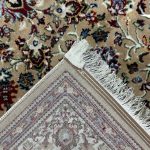 350 x 250cm Beige Iranian Kashan All Over Design Machine Made Rug - Image 9
