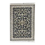 150 × 100cm Elegant Ivory & Grey Persian Floral Design Rug