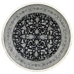 200 x 200cm Persian All Over Afshan Dark Navy Round Rug