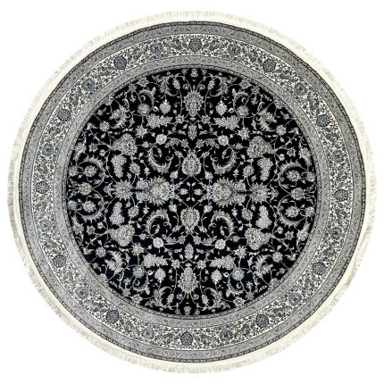200 x 200cm Persian All Over Afshan Dark Navy Round Rug