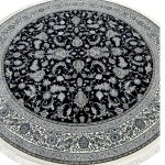 200 x 200cm Persian All Over Afshan Dark Navy Round Rug - Image 3