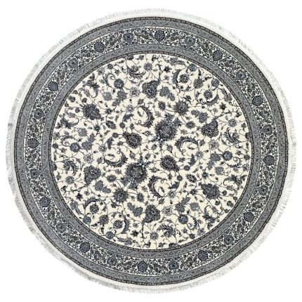 200 x 200cm Persian All Over Afshan Design Fine Cream Round Rug