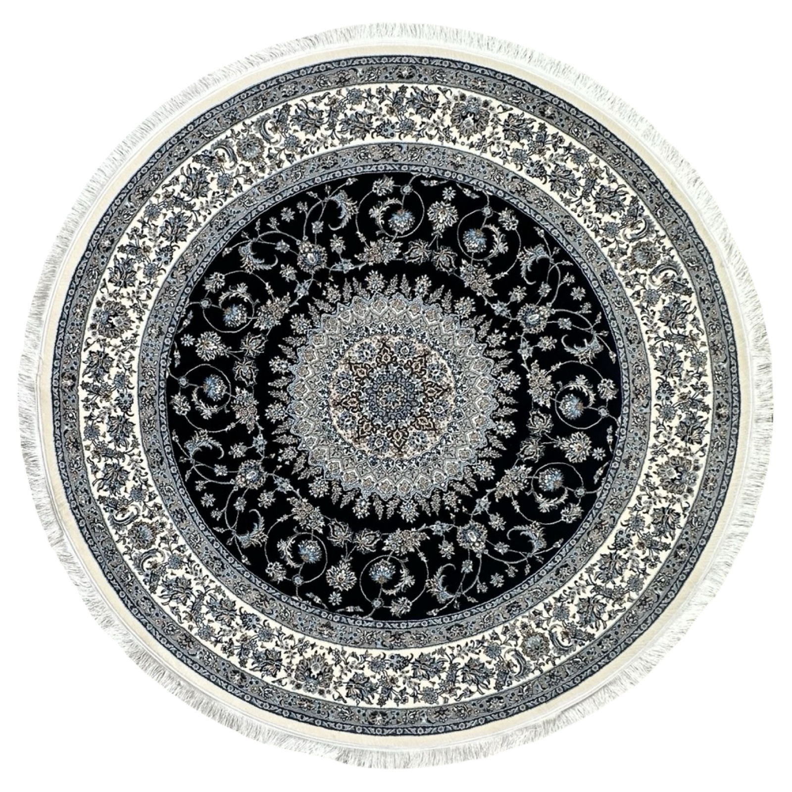 2-x-2-rrrrrrbsnsjdb_30 200 x 200cm Persian High Quality Deep Navy Nain Round Rug