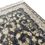 150 × 100cm Elegant Ivory & Grey Persian Floral Design Rug - Image 5