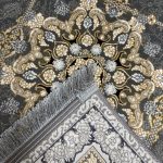 150 × 100cm Gold & Grey Medallion Classic Rug - Image 7