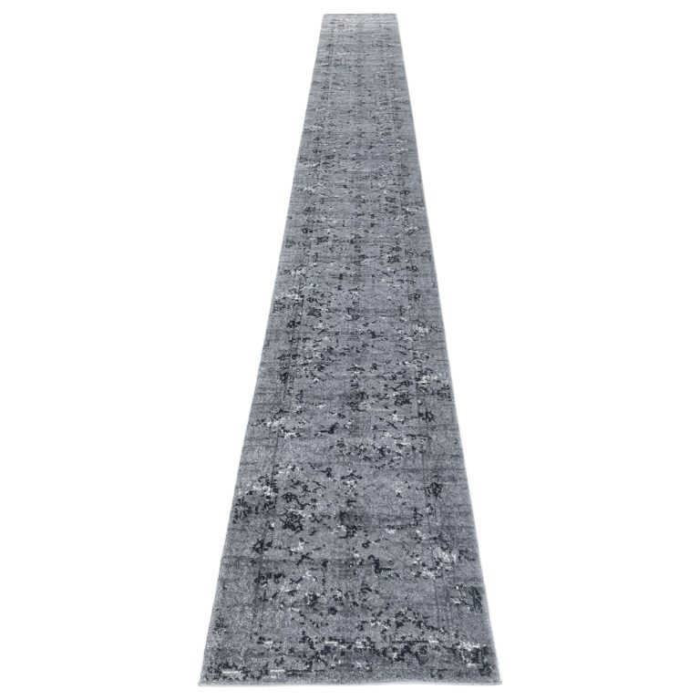 800 x 80cm Grey Vintage Hallway Extra Long Runner Rug