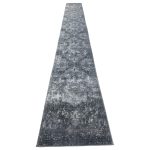 800 x 80cm Light Grey Vintage Design Runner Rug - Image 2
